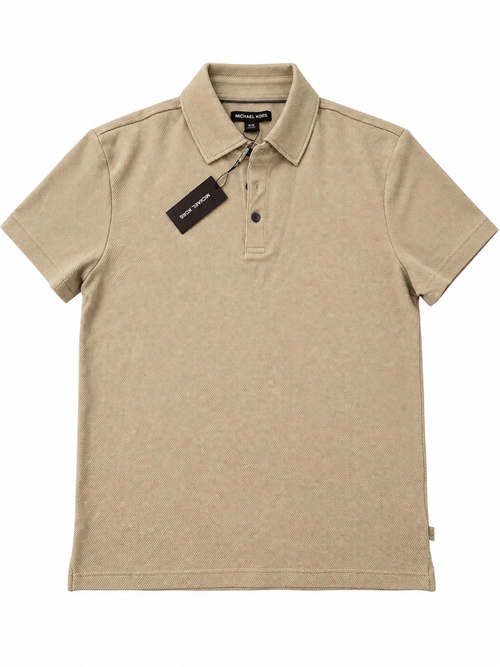 Michael Kors Men’s Beige Piqué Polo Shirt